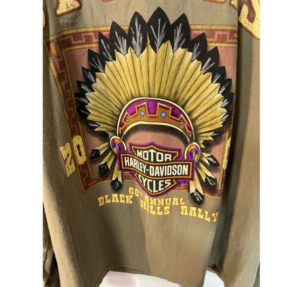Vintage Harley Davidson 2006 Sturgis Long Sleeve T Shirt Size L South Dakota - Picture 3 of 6